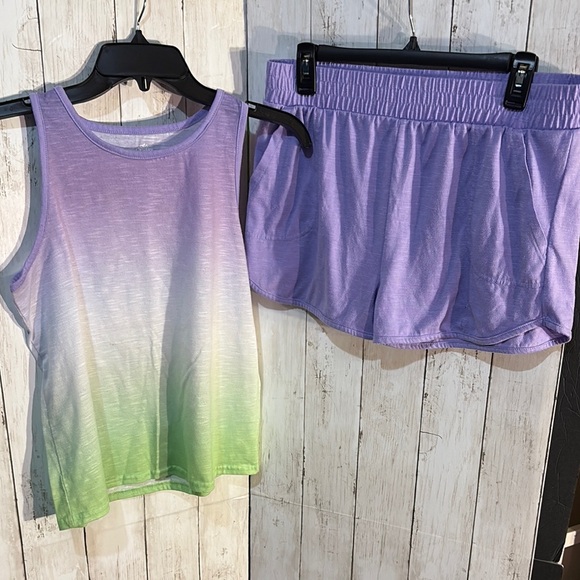 there abouts Other - Green Gradient Pajama Set with Sleeveless Top